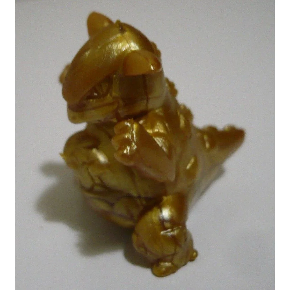 Pokemon Mini Figure Kangaskhan Gold Color From Daizanshu Book Bandai RARE